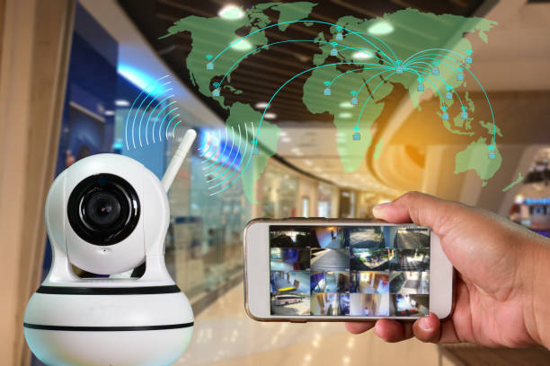 robot cctv camera is technology 4 0 install signal home security system and monitoring