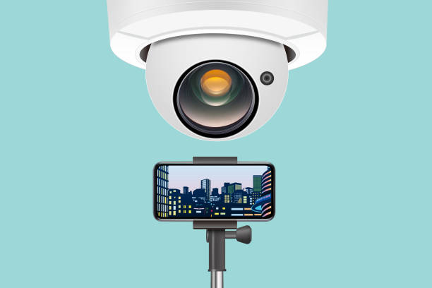 smartphone and surveillance camera