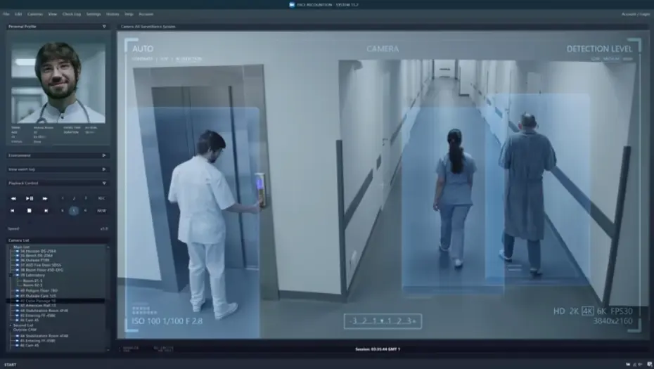 AI based hospital security system ensuring patient safety and staff protection with smart surveillance technology