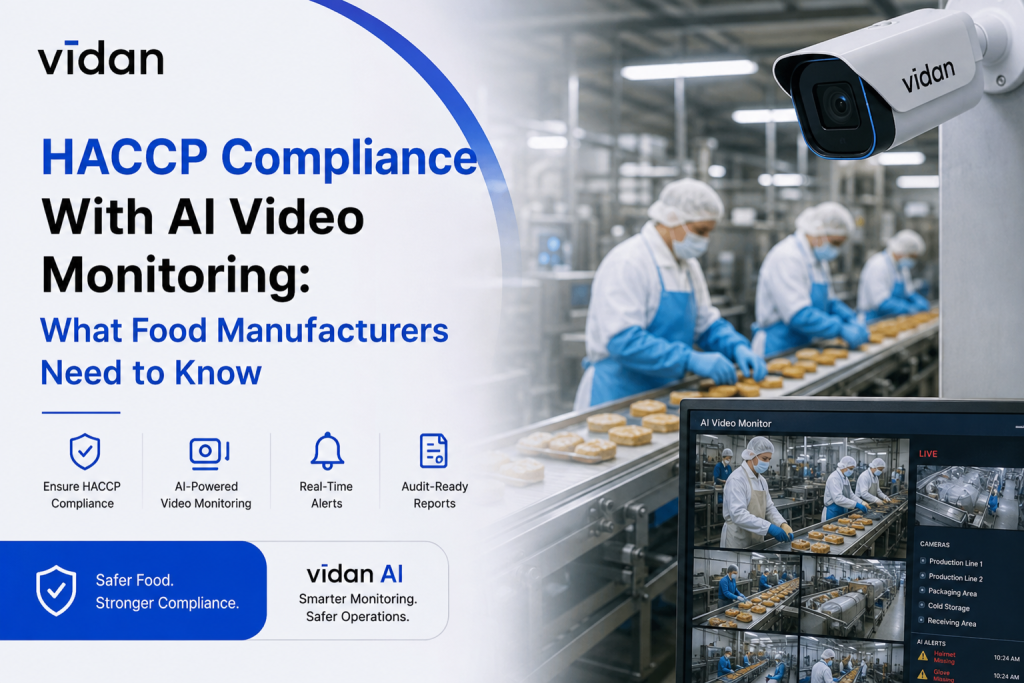 AI video monitoring for food manufacturing